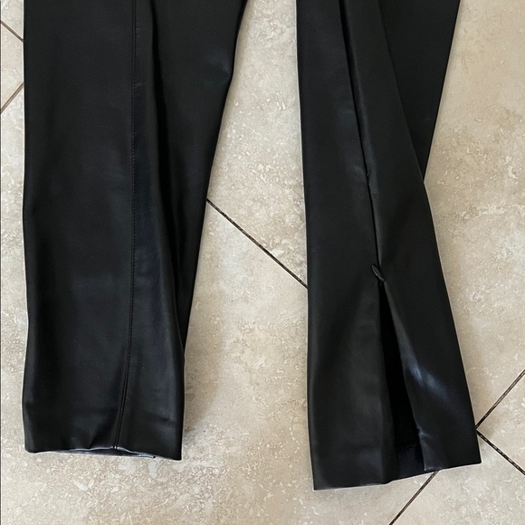 Ann Taylor Glossy Black Pleather Pants - Picture 6 of 6